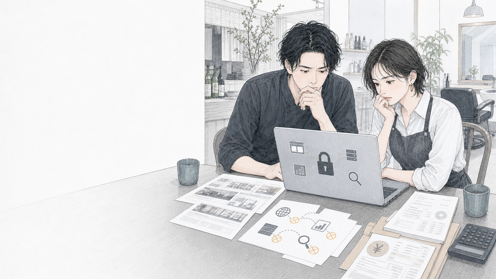 外部任せのWeb契約と分断されたデータに悩む飲食店経営者と美容室経営者